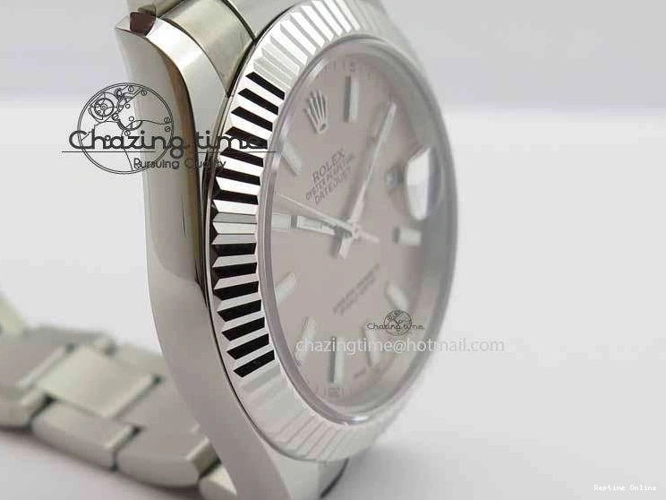 0106 DateJust II 41mm SS BP Maker Best Edition Gray Dial On SS Bracelet SA Trendsetting 3736